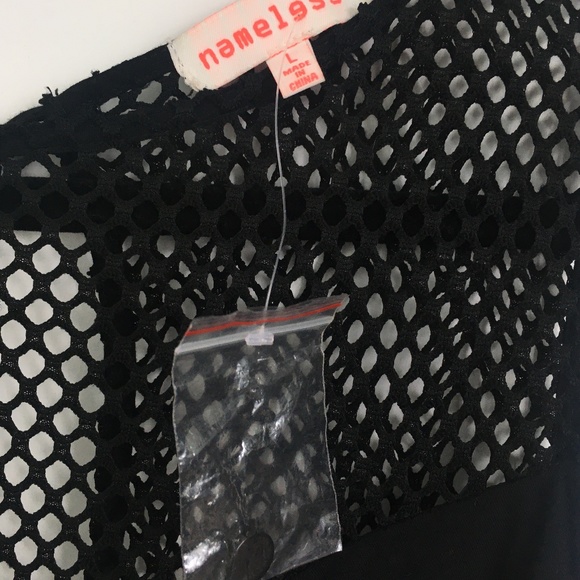 Nameless Black Mesh & Mini Dress - Picture 4 of 8